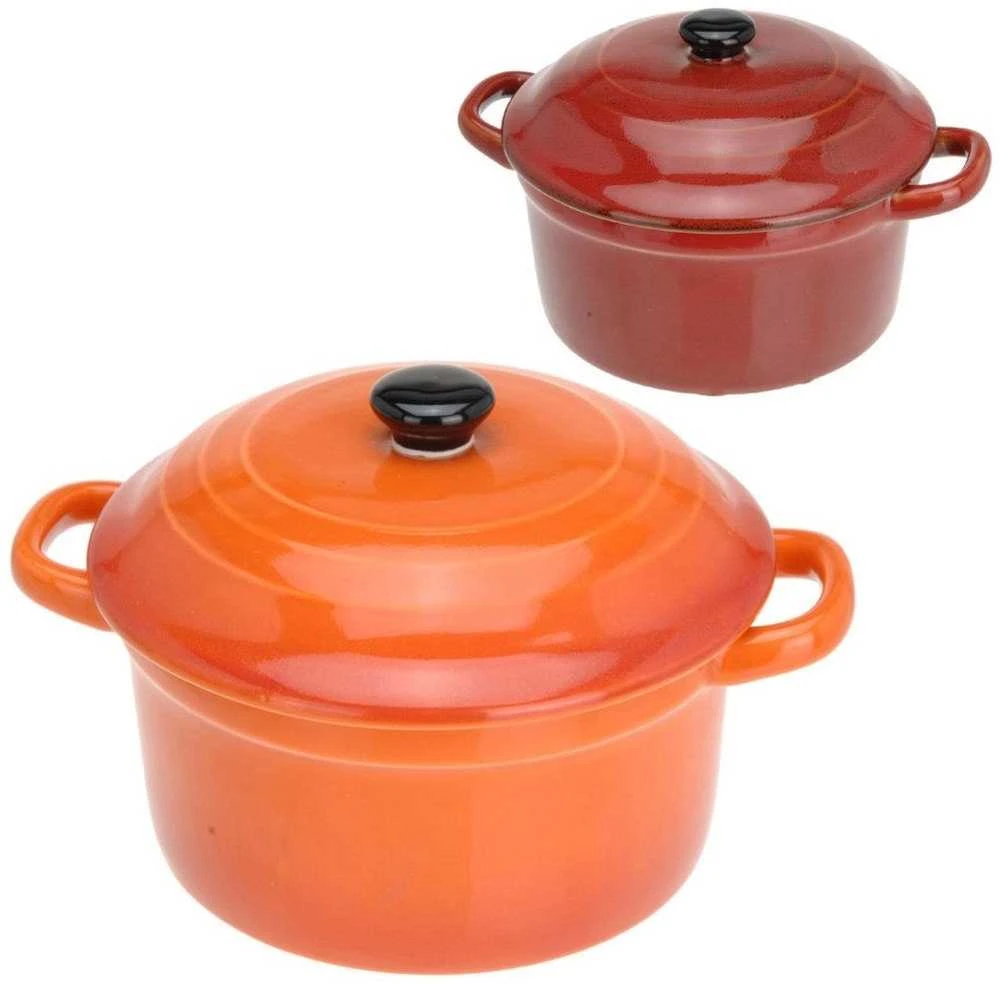 Excellent Houseware Porcelianinė ramekinė su dangčiu 300 ml