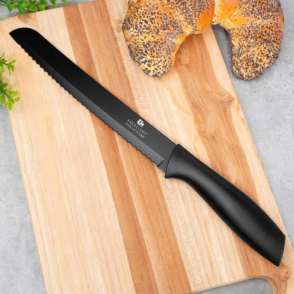 Orion Broodmes Edelstaal Zwart 32 cm - Mes - Koksmes