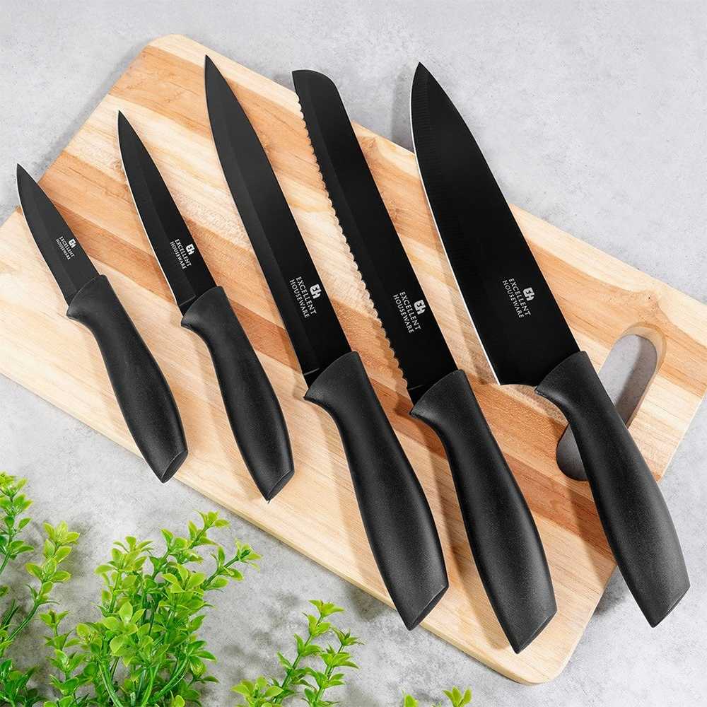 Orion Broodmes Edelstaal Zwart 32 cm - Mes - Koksmes