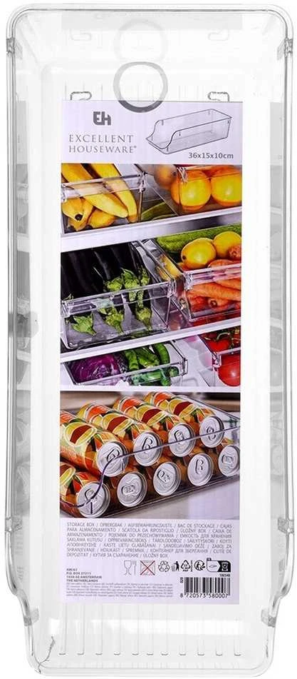 KOOPMAN Šaldytuvo organizatorius 35x14x10 cm - Universalus plastikinis
