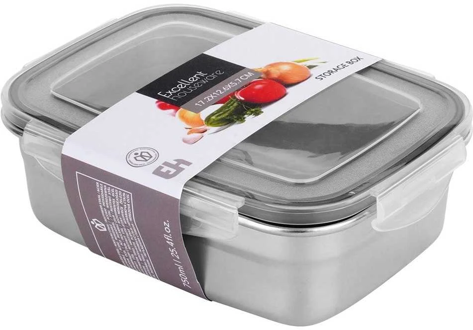 Mondex Nerūdijančio plieno maisto konteineris su dangčiu 700 ml - Saugojimo indai