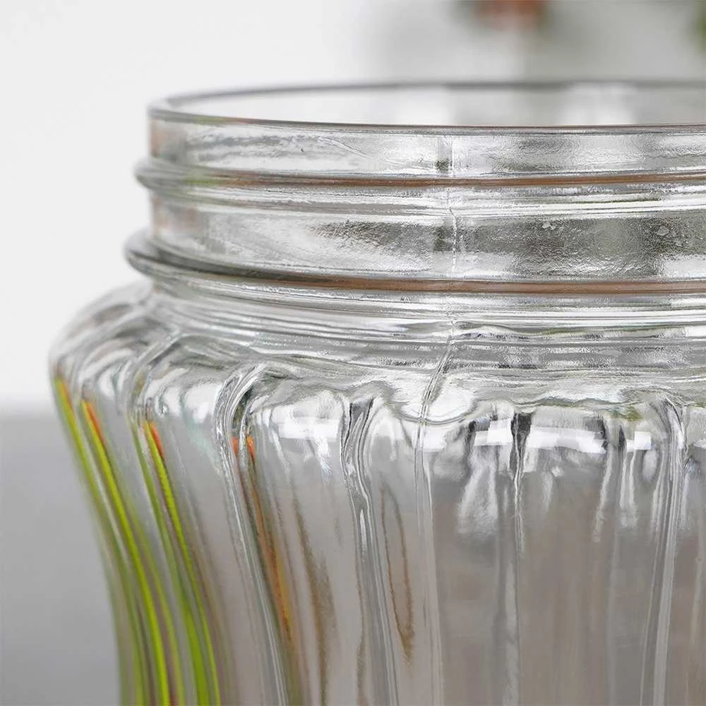 Home Styling Collection Stiklinis indas 1,6 l birių produktų saugojimui