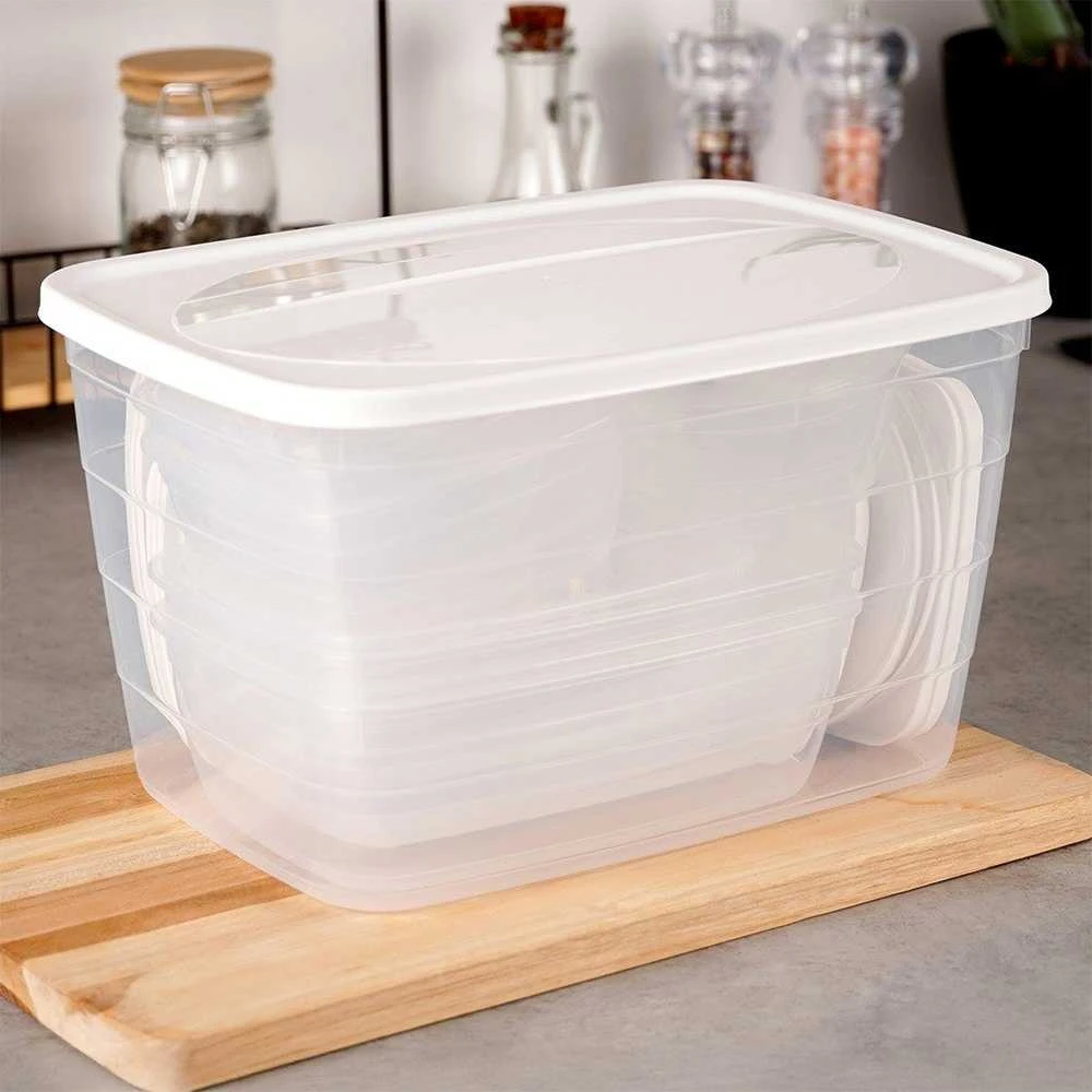 Excellent Houseware Sandėliavimo indų rinkinys 11 vnt. su dangčiais