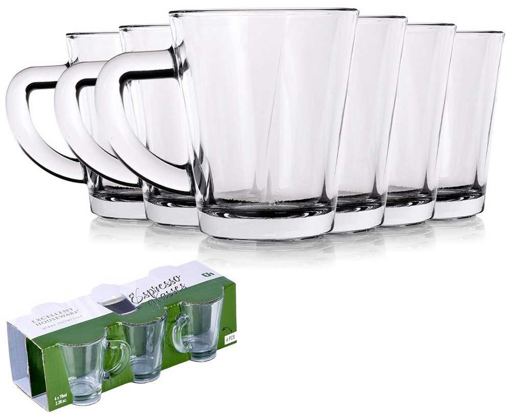 Nespresso Espresso kavos stiklinės 70 ml 6 vnt.