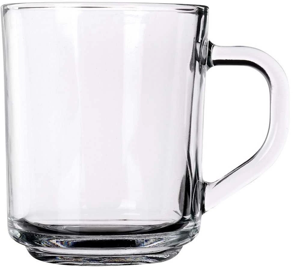 Excellent Houseware Praktinės stiklinės gėrimams su rankena, 230 ml, 3 vnt.