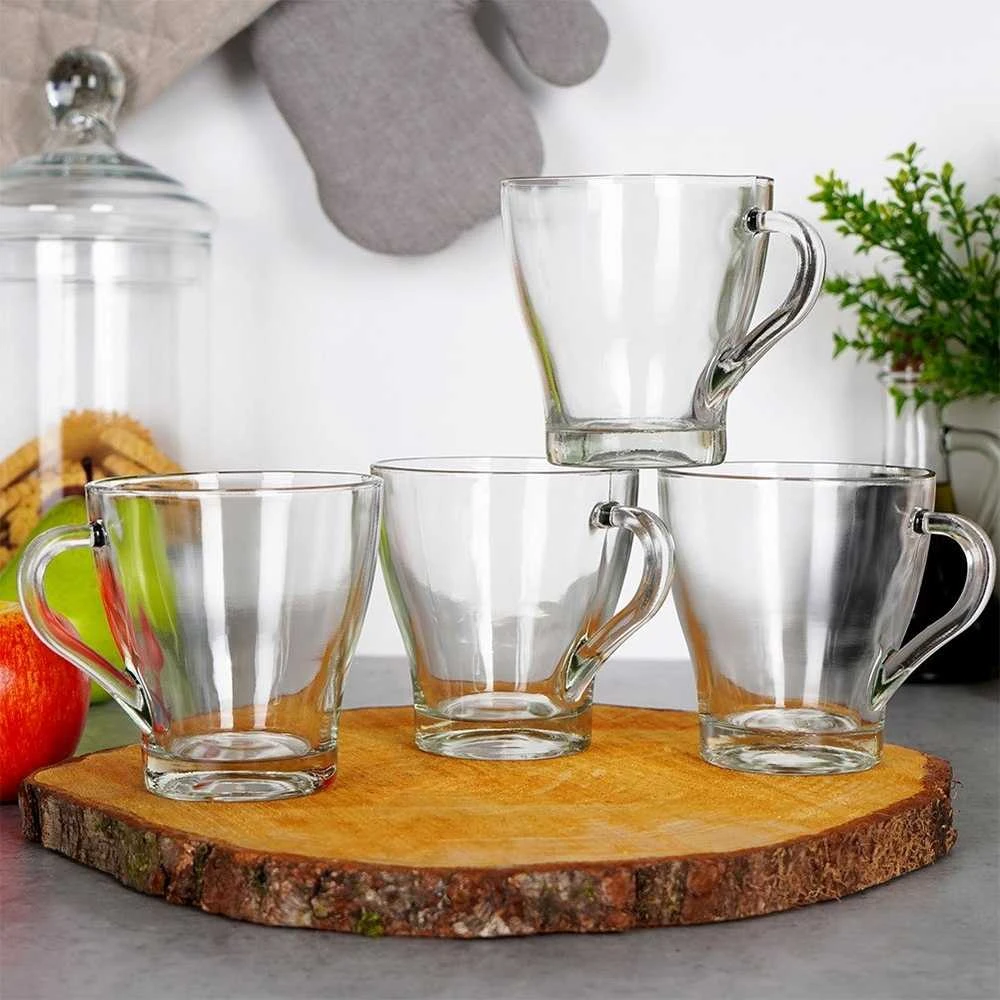 Excellent Houseware Stiklinės kavos ir arbatai 280 ml 4 vnt.