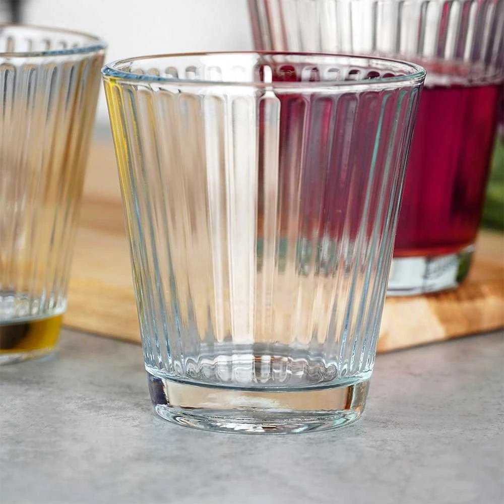 Excellent Houseware Stiklinės 220 ml 3 vnt. - Klasikinės, skaidrus stiklas