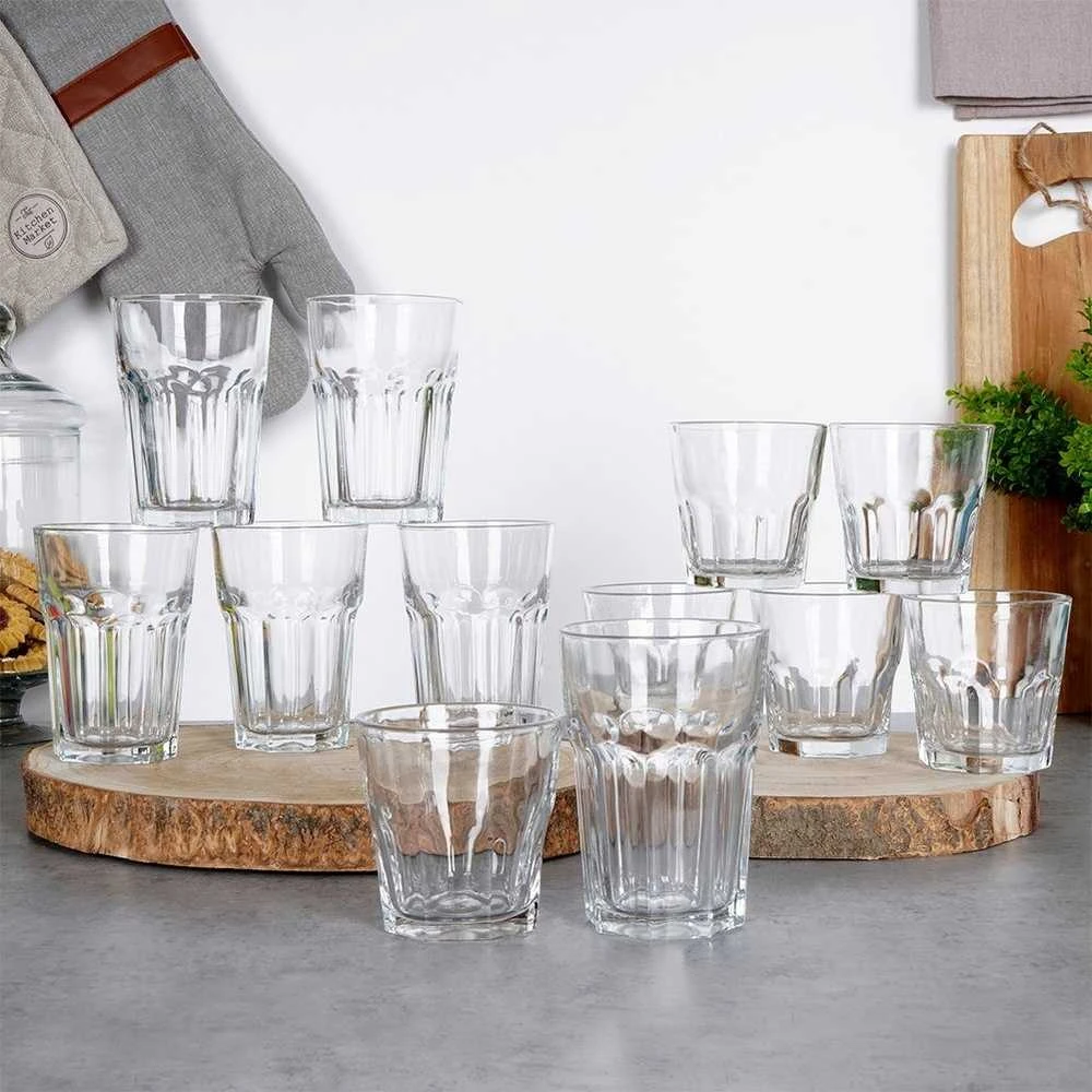 Excellent Houseware Stiklinės gėrimams 230 / 330 ml, 12 vnt.