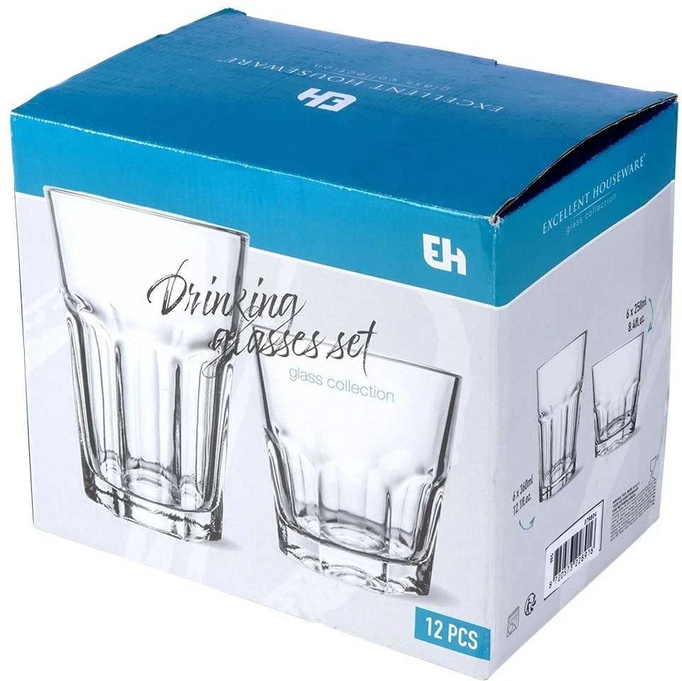 Excellent Houseware Stiklinės gėrimams 230 / 330 ml, 12 vnt.