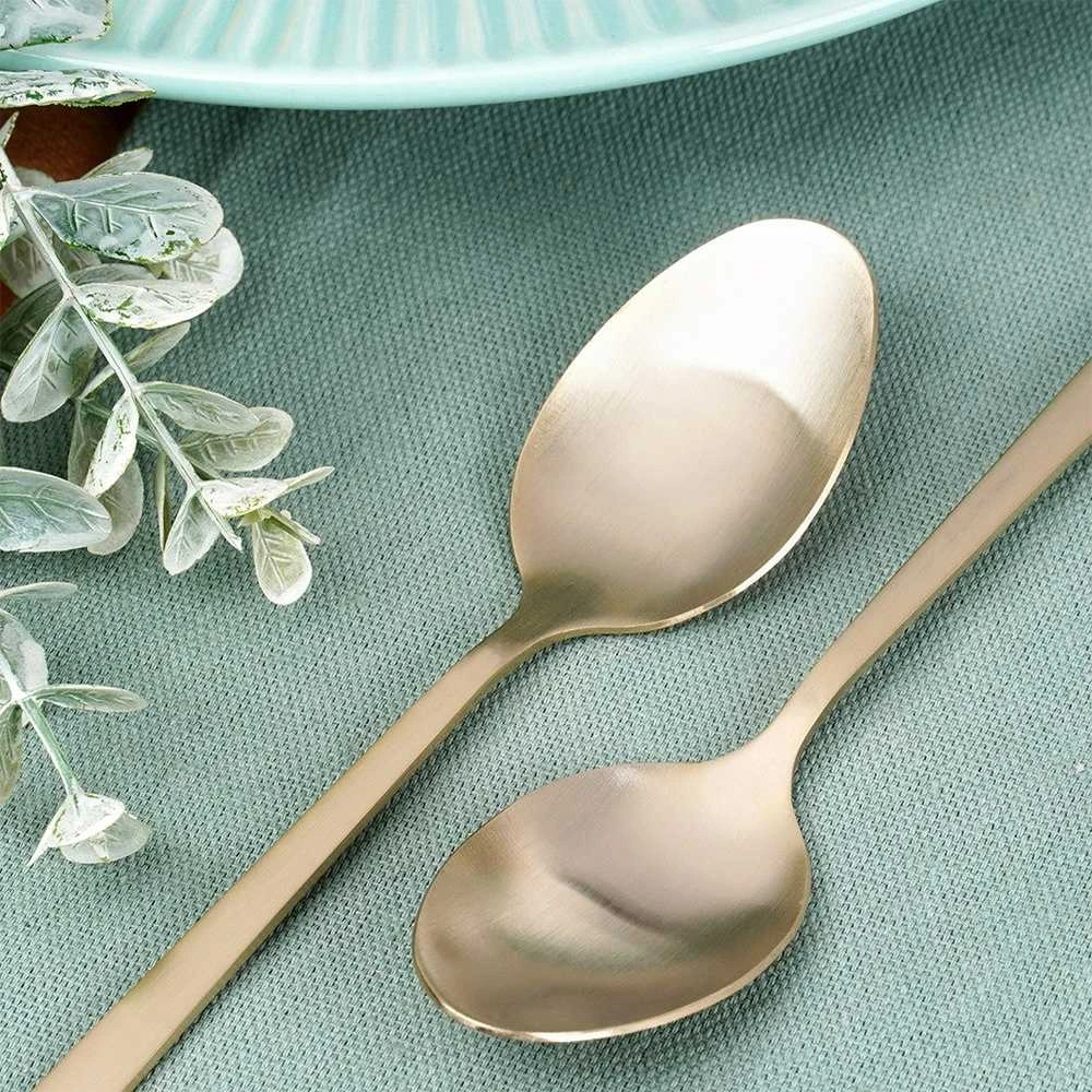 Get It Theelepels Edelstaal Gouden 4 vnt. - Tešlos - Kavos šaukštai - Stalo įrankiai