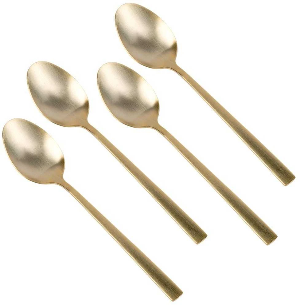 Get It Theelepels Edelstaal Gouden 4 vnt. - Tešlos - Kavos šaukštai - Stalo įrankiai