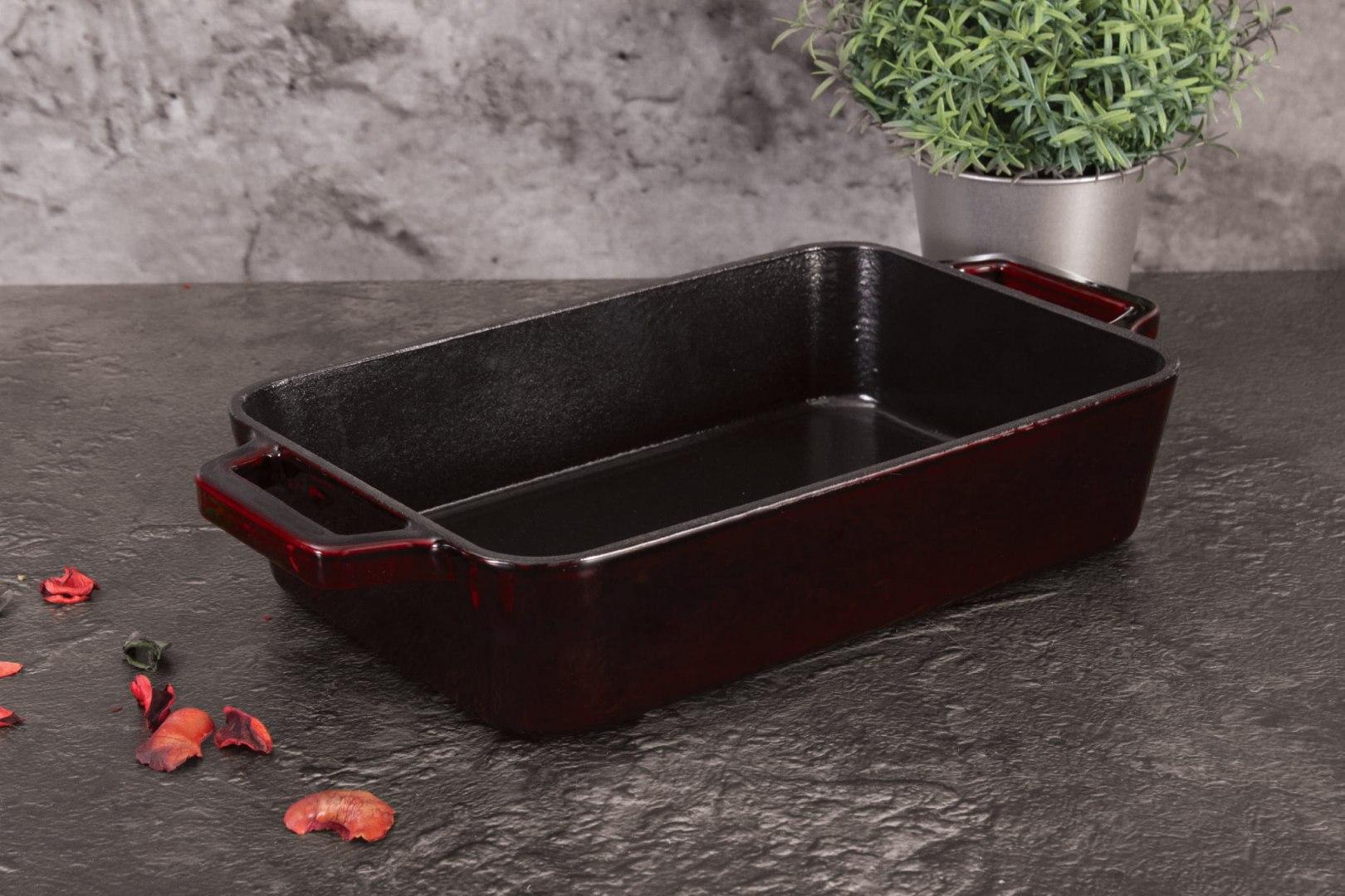 Berlinger Haus Ketaus troškintuvas „BerlingerHaus“ 30(37)x20x7cm, 3L | Metallic Line Burgundy Edition / BH 6500