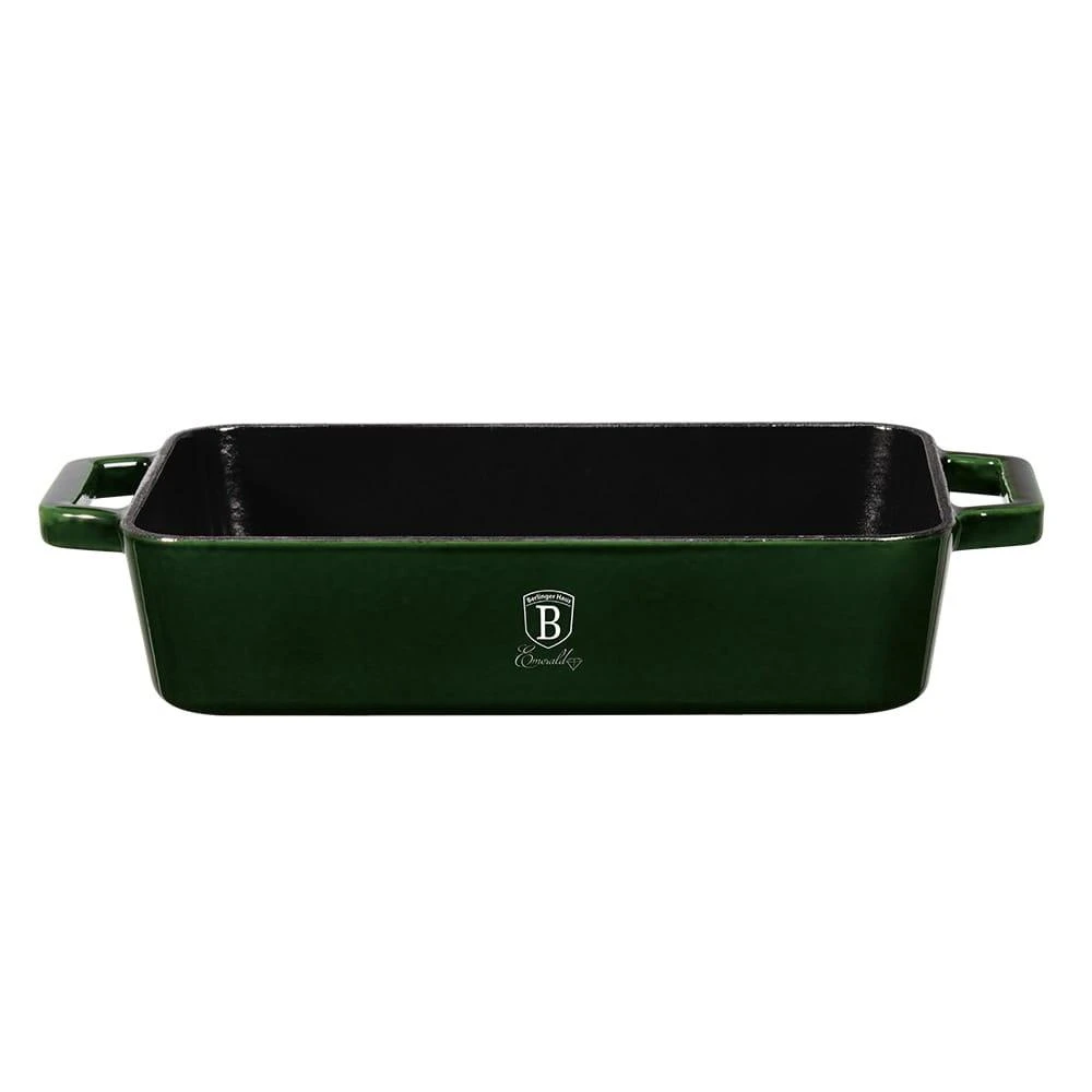 Berlinger Haus Emaliuotas ketaus troškintuvas, 30(37)x20x7cm, 3L | Emerald Collection BH/6506