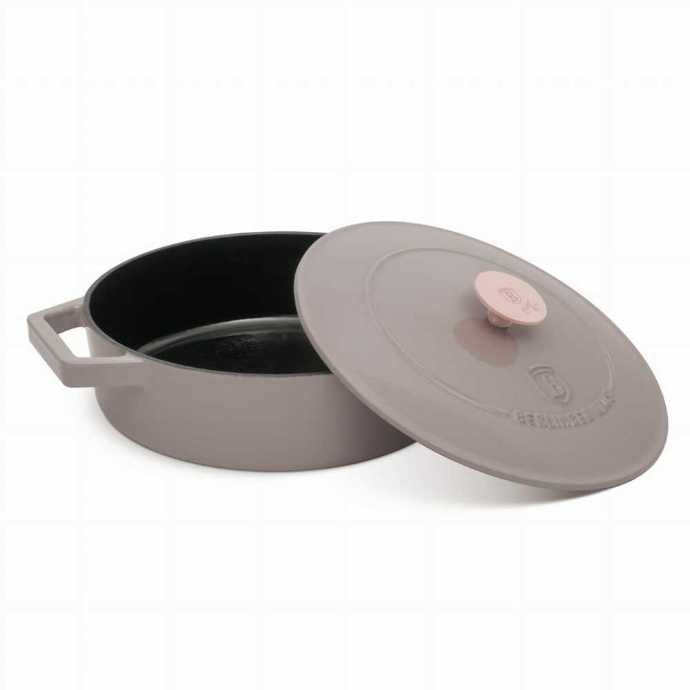 Berlinger Haus Ketaus puodas su dangčiu 26 cm Taupe Collection BH 6527