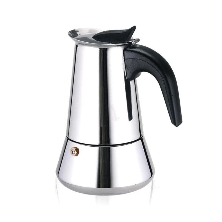 Kinghoff plieninis moka kavinukas su juoda rankena