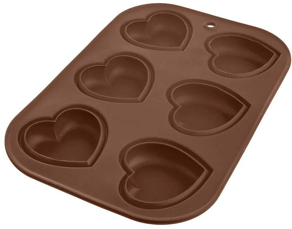 Orion Silikoninė kepimo forma širdelės 30x20.5 cm