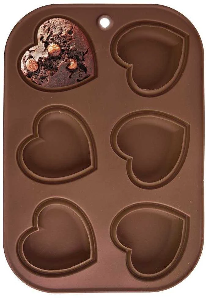 Orion Silikoninė kepimo forma širdelės 30x20.5 cm