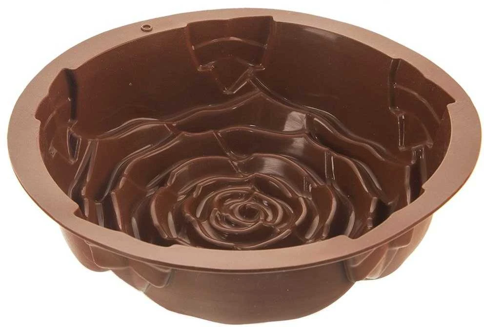 Lumarko Orion Silikoninė pyrago forma rožė 25 cm ruda