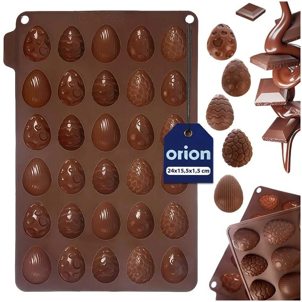 Orion Silikono kepimo forma - Velykų kiaušiniai - 30 kokteilių / sausainių
