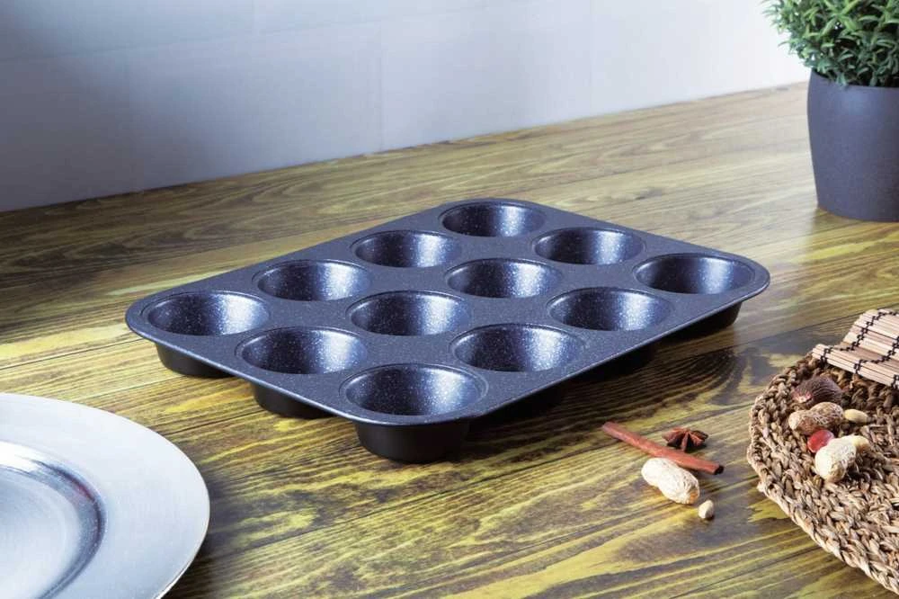 Berlinger Haus Forma do muffinek Juodas Rose Collection BH/1436 universalus
