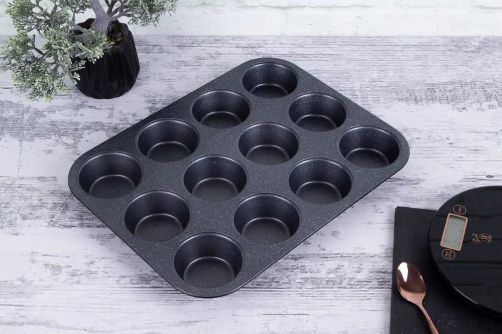 Berlinger Haus Forma do muffinek Juodas Rose Collection BH/1436 universalus