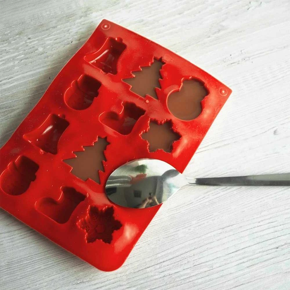 La Cucina Silikoninė forma šokoladui, Kalėdų tema, 12 formelių