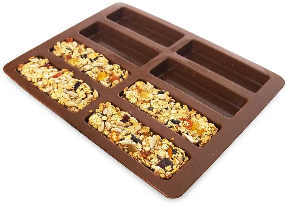 Brunbeste Orion Silikoninė forma musli batonėliams 22x16,5 cm ruda