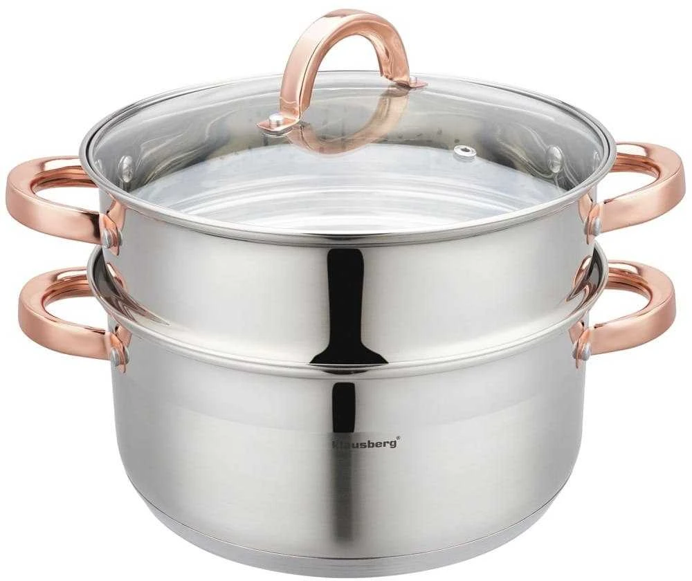 Klausberg Puodas Garinimo puodas 3 guobų, 24 cm, 5,0 l kb-7734