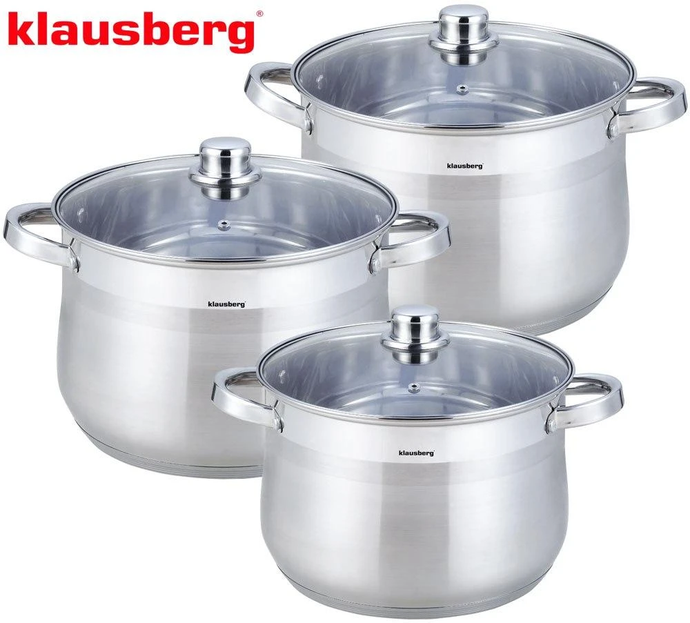 3 PUODŲ RINKINYS KLAUSBERG 7+8,6+10,7L KB-7177