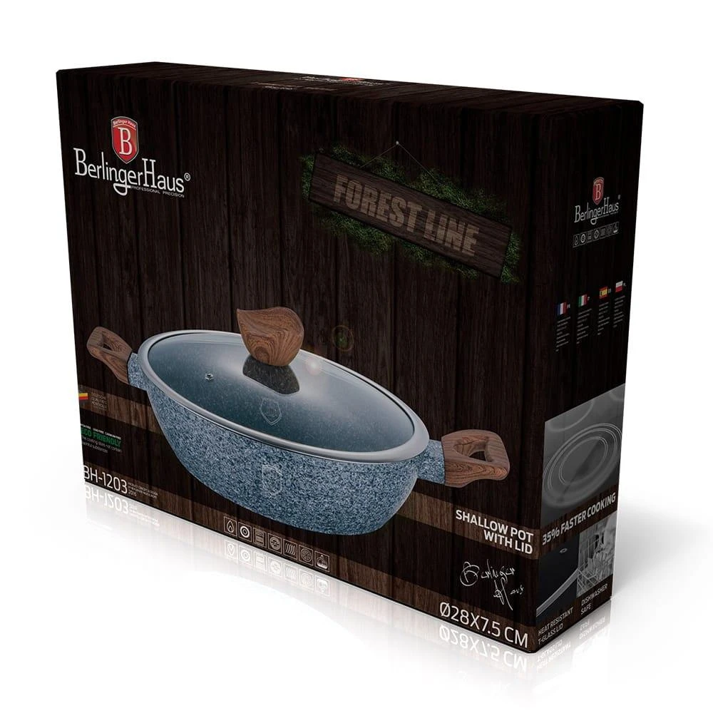 GRANITE WOK 28cm 3,8L BERLINGER HAUS FOREST LINE BH-1203