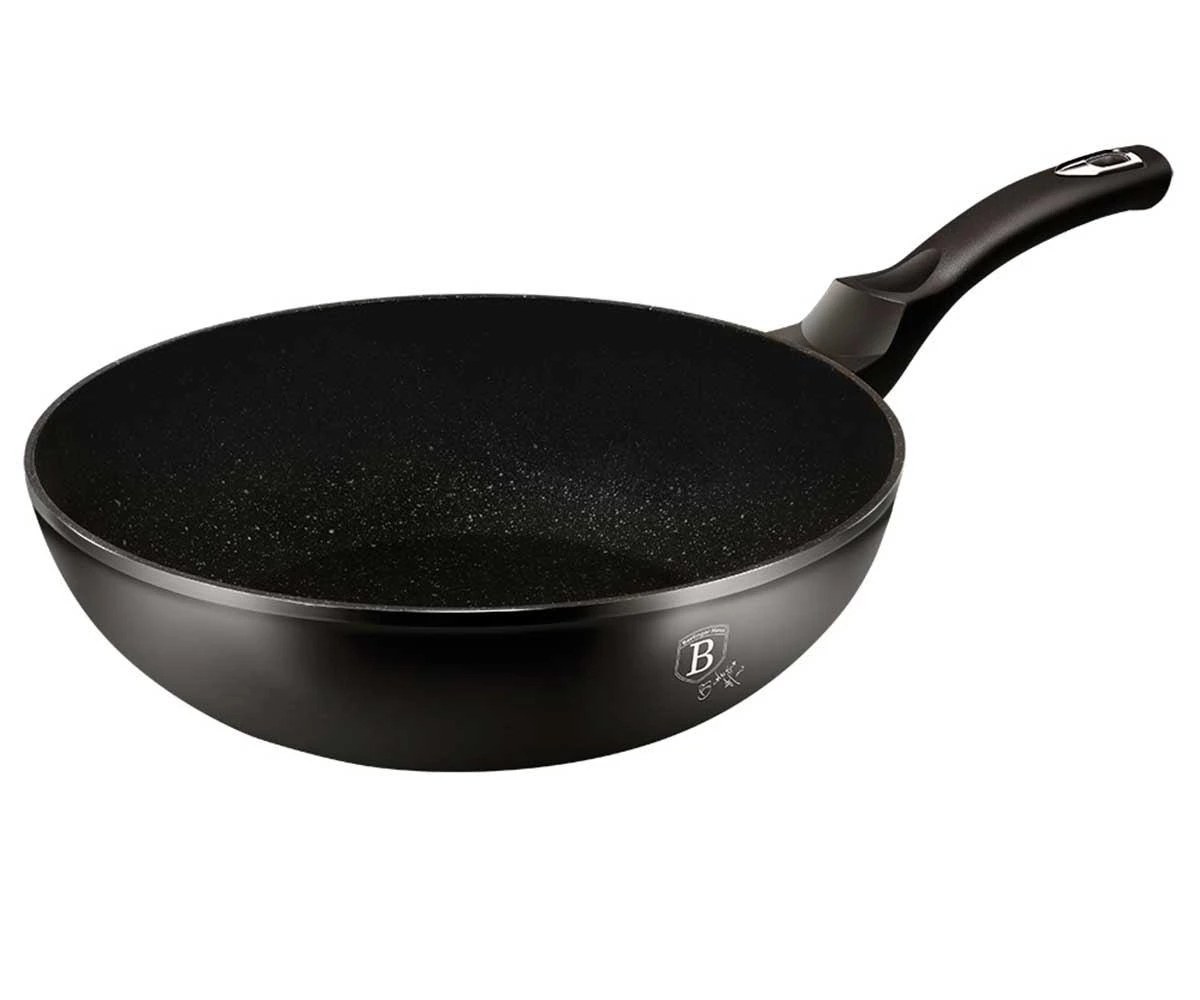 Berlinger Haus Juodas Sidabrinis Wok keptuvė 28cm