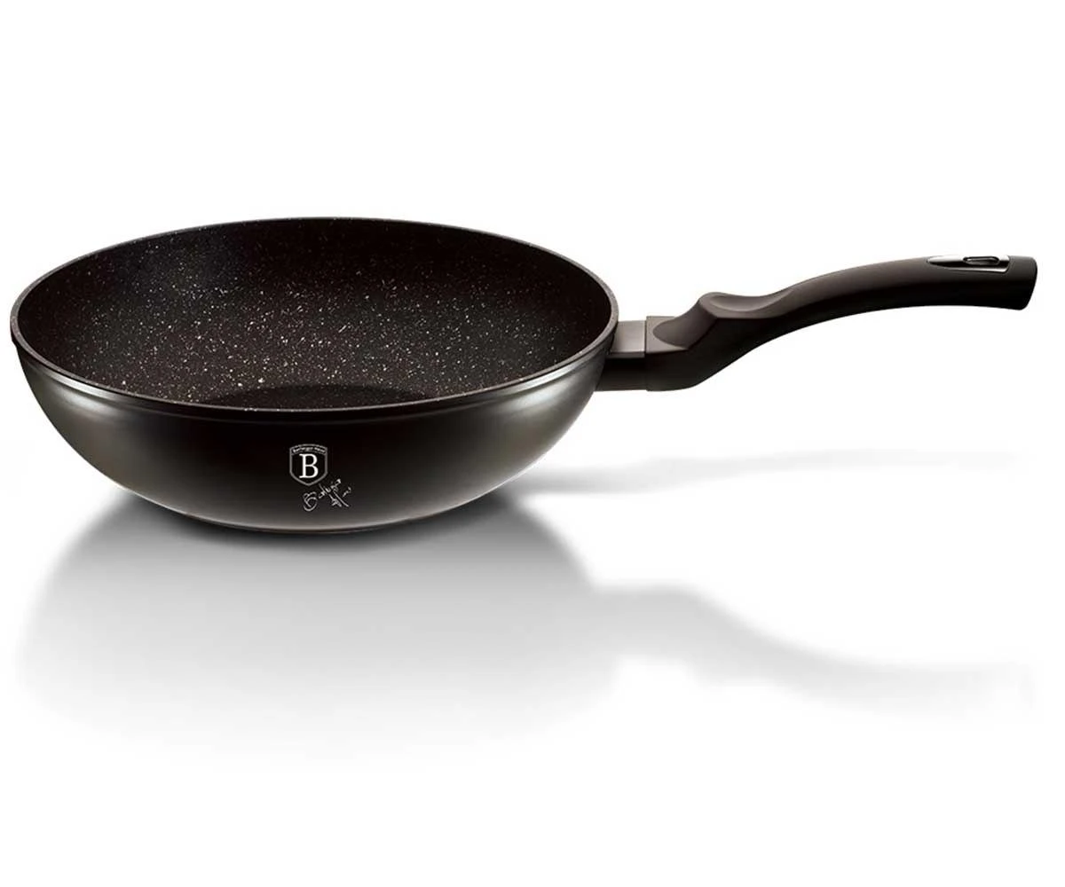 Berlinger Haus Juodas Sidabrinis Wok keptuvė 28cm