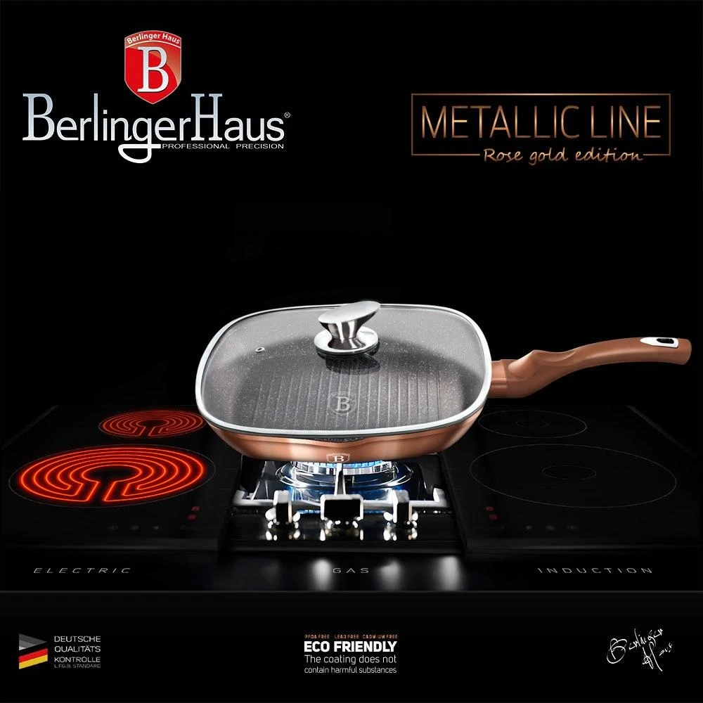 Berlinger Haus metalinė grilio keptuvė 28cm