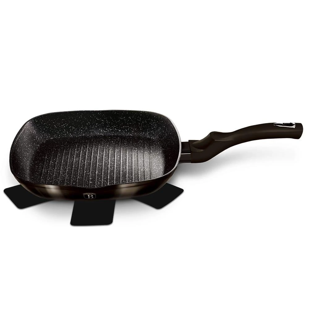 Berlinger Haus grilio keptuvė blizganti juoda 28cm