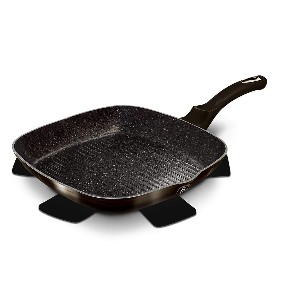 Berlinger Haus grilio keptuvė blizganti juoda 28cm