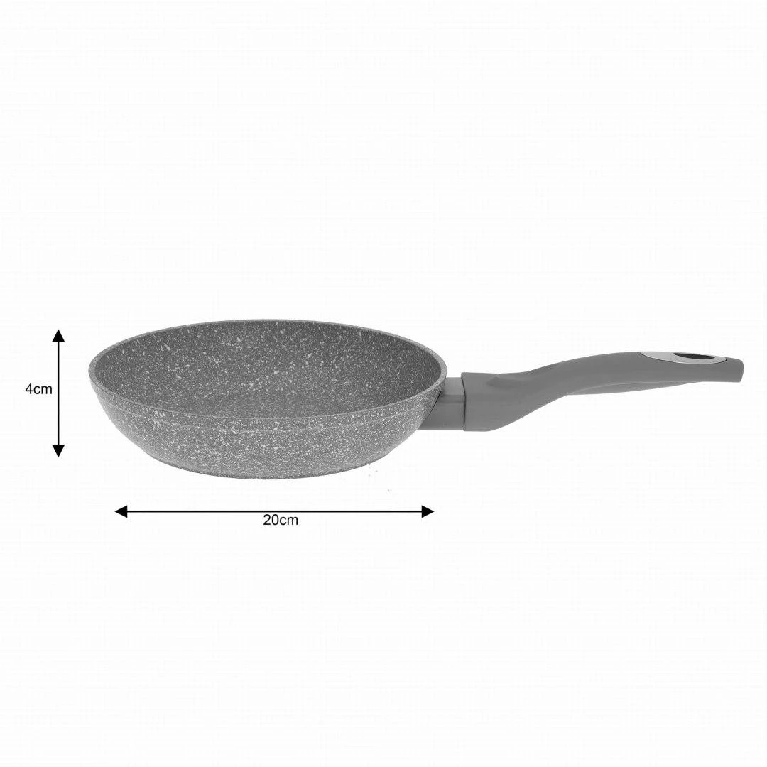 Keptuvė Klausberg aliuminio keptuvė, pilko marmuro, 20 cm skersmens