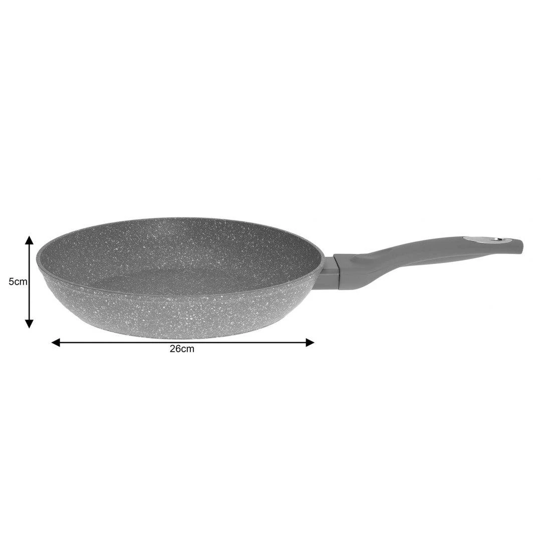 Keptuvė Klausberg aliuminio keptuvė, pilko marmuro, 26 cm skersmens