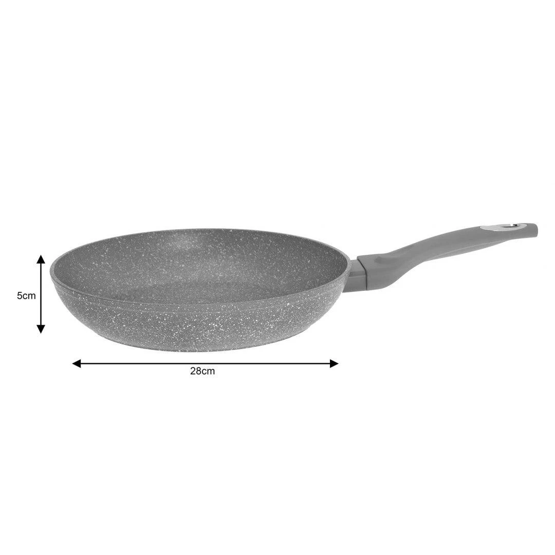 Keptuvė Klausberg aliuminio keptuvė, pilko marmuro, 28 cm skersmens