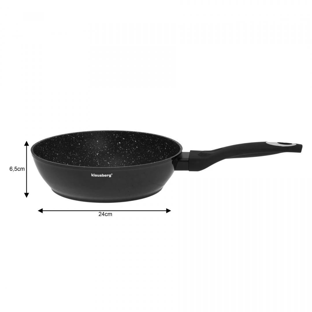 Rinkinys 15 dalių aliuminio virtuvės reikmenų rinkinys, juodas, Klausberg