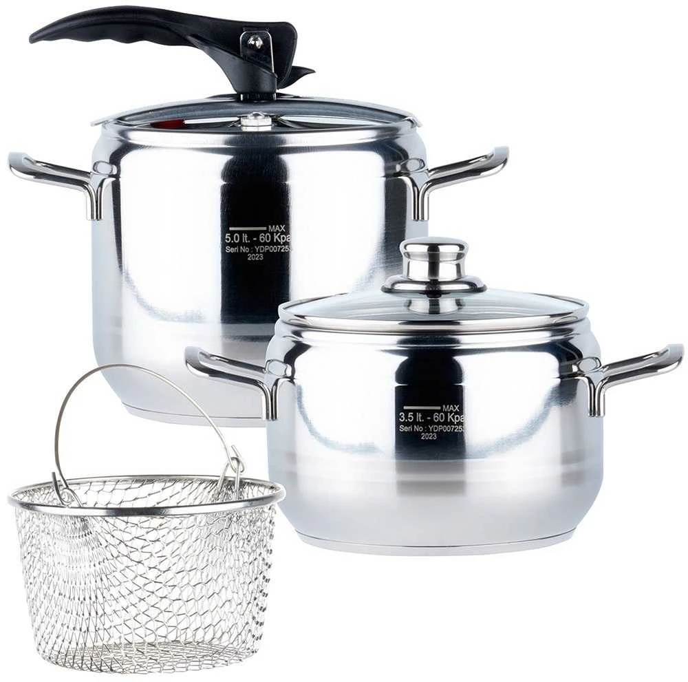 Orion Greitpuodis 3,5+5 l 2 vnt. nerūdijantis plienas