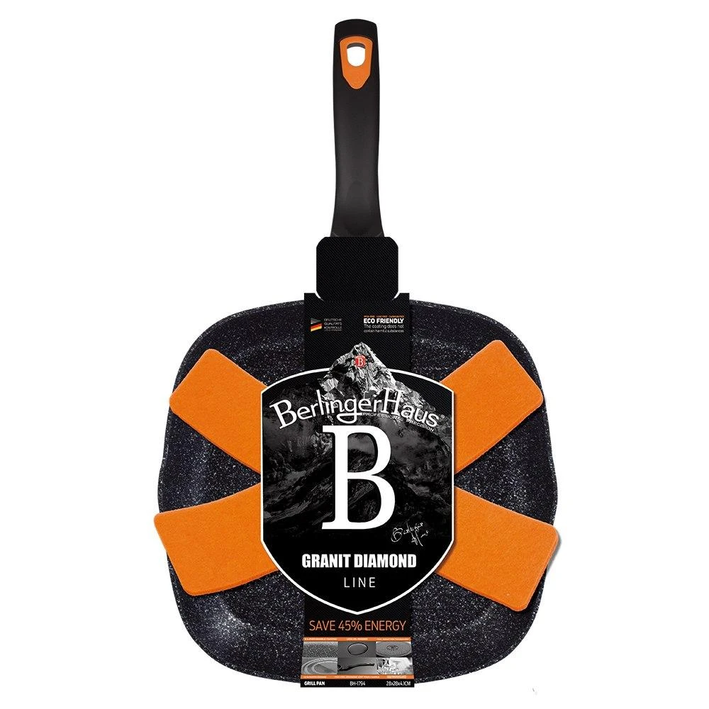 Berlinger Haus Grilis Pan Granite Diamond 28cm