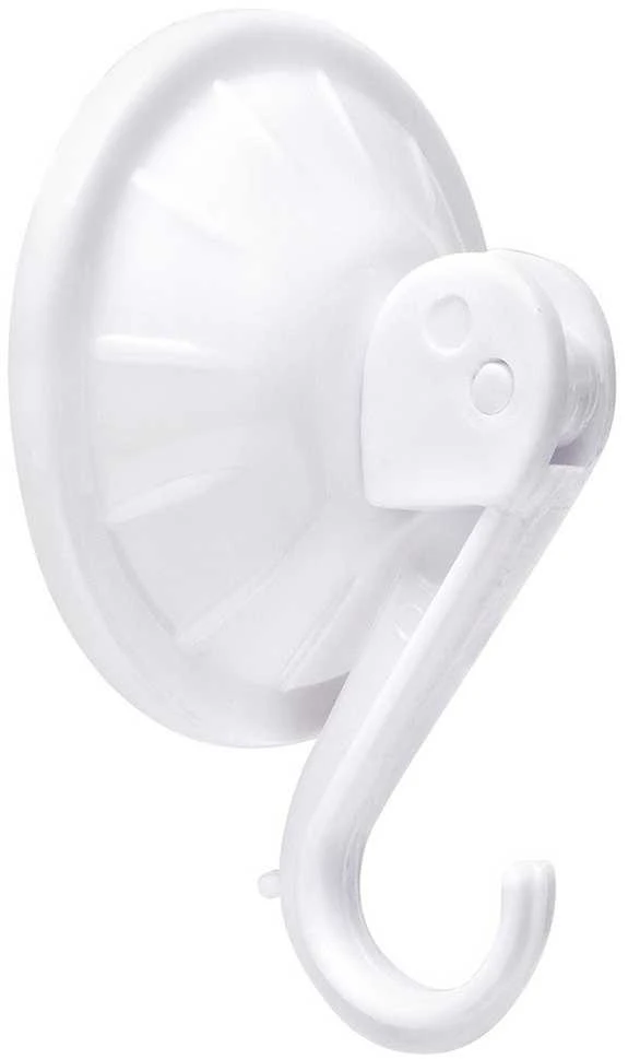 Orion Universalus sieninis kabliukas su siurbtuku 5,5 cm - baltas, patvarus