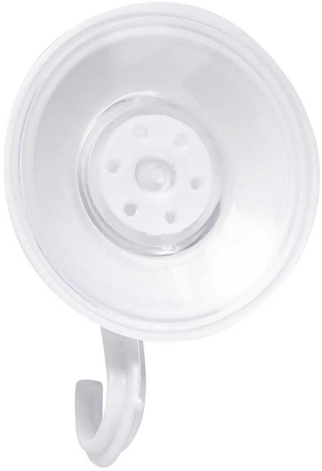 Orion Universalus sieninis kabliukas su siurbtuku 5,5 cm - baltas, patvarus