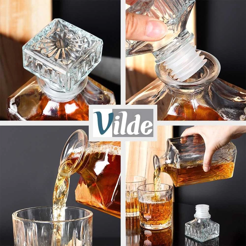 Vilde Stiklinė Karafa 900 ml – Whisky Dekanteris