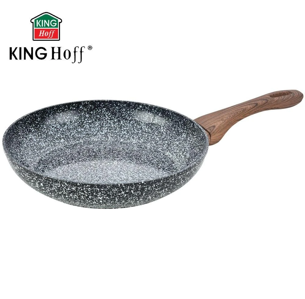 King Hoff Keptuvė „Kinghoff“ aliuminio keptuvė, pilko marmuro, 28 cm skersmens