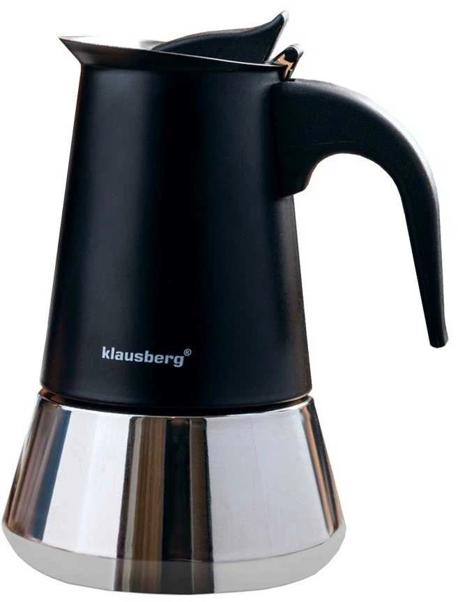 Klausberg KB-7844 gėjzerinis kavinukas, juodas su plienu