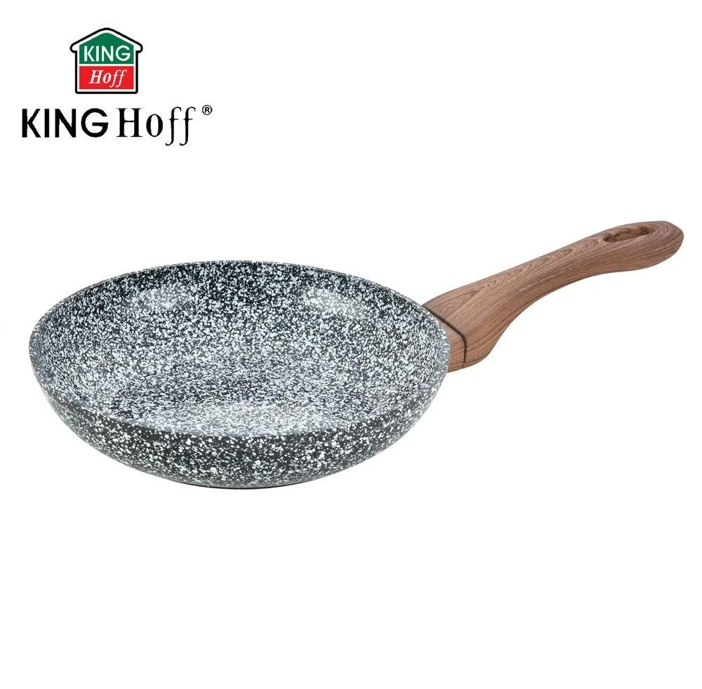 King Hoff Keptuvė Kinghoff aliuminio keptuvė, pilko marmuro, skersmuo 20cm