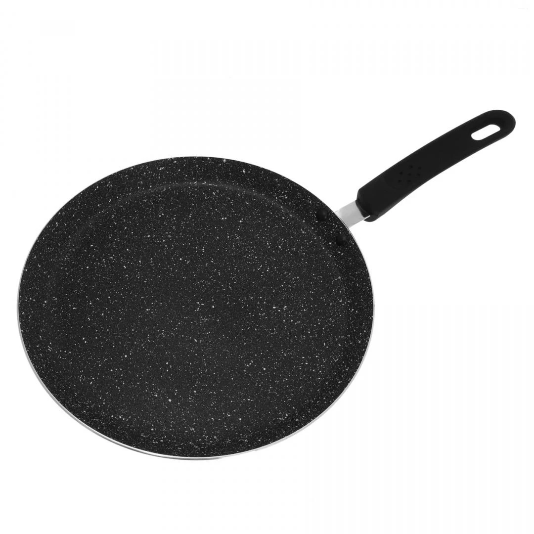 King Hoff Keptuvė „Kinghoff“ blynų keptuvė, 28 cm skersmens, aliuminio, juodo marmuro spalvos