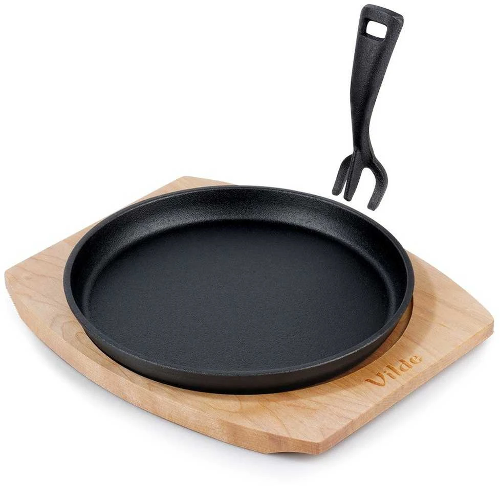 Vilde Gili puodas 22 cm su mediniu padėkliuku
