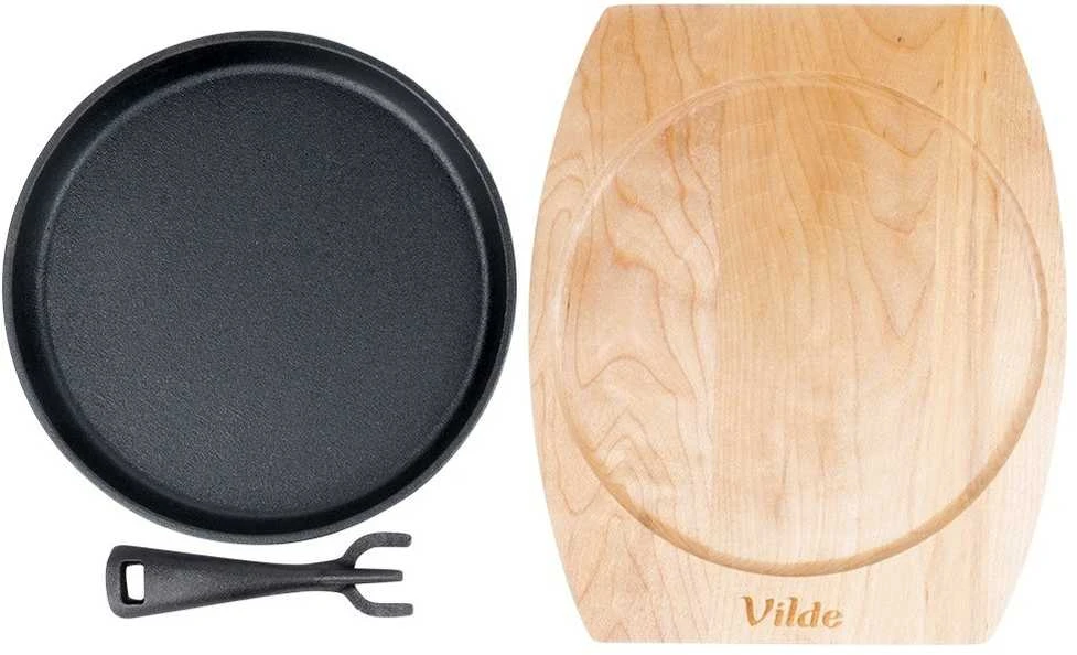 Vilde Gili puodas 22 cm su mediniu padėkliuku